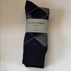 New Calvin Klein Men’s 4 Pair Stretch Dress Socks